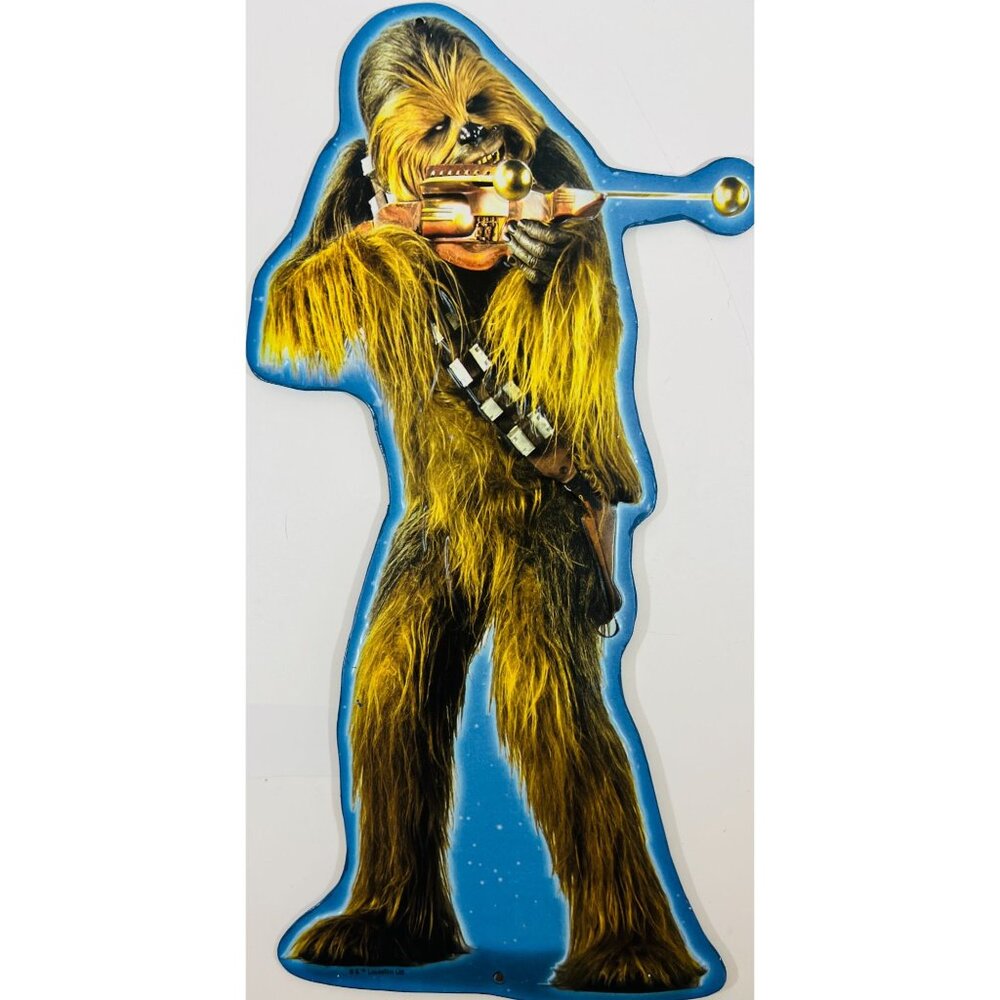 Vintage Chewbacca Tin Sign Open Roads Star Wars Embossed Official NerdyCore Geek